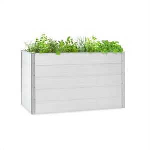 Blumfeldt Nova Grow, kerti ágyás, 150 x 91 x 100 cm, WPC, fa megjelenés, fehér kép
