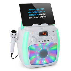 Auna StarMaker Plus, karaoke rendszer, karaoke készülék, bluetooth, USB, CD, LED show, cinch kép