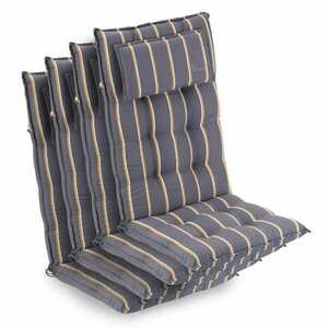 Blumfeldt Sylt, üléspárna, üléspárna székre, magas háttámla, párna, poliészter, 50 x 120 x 9 cm kép