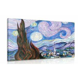 Kép reprodukció Csillagos éjszaka - Vincent van Gogh kép