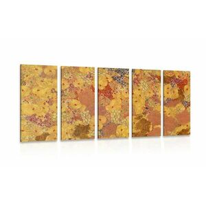 5-részes kép kép absztrakció G. Klimt ihlette kép