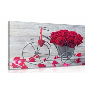 Kép bicikli tele virággal kép