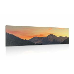 Kép naplemente hegyekben kép