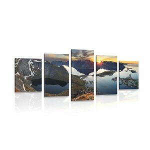 5 részes kép bájos hegyi panoráma kép