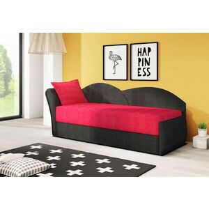 RICCARDO kinyitható kanapé, 200x80x75 cm, piros + fekete, (alova 46/alova 04) balos kép