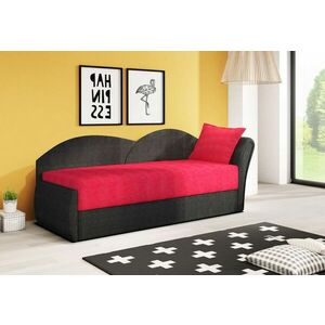 RICCARDO kinyitható kanapé, 200x80x75 cm, piros + fekete, (alova 46/alova 04), jobbos kép