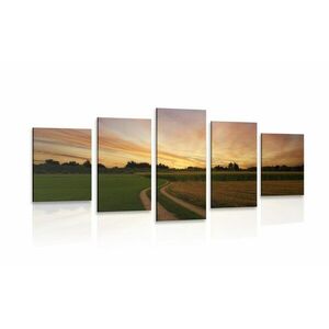 5 részes kép naplemente táj felett kép