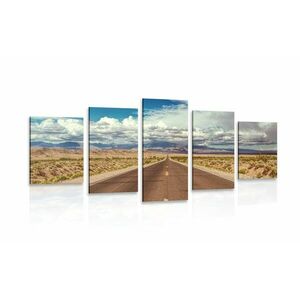 5 részes kép sivatagi út kép