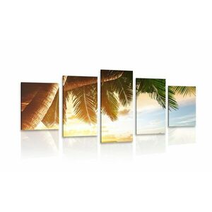 5 részes kép napkelte a karib tengerparton kép