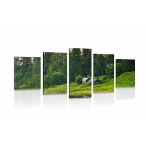 5 részes kép mesés ház a tónál kép