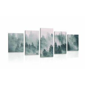 5 részes kép hegyek ködben kép