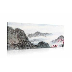 Kép kínai természet ködben kép