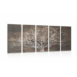 5-részes kép fa koronája fa háttéren kép