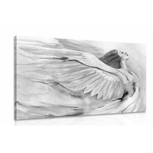Kép szabad angyal fekete fehérben kép