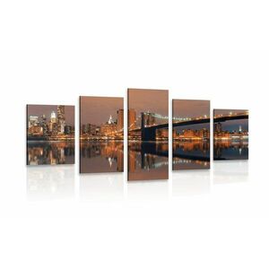 5 részes kép Manhattan vízben kép