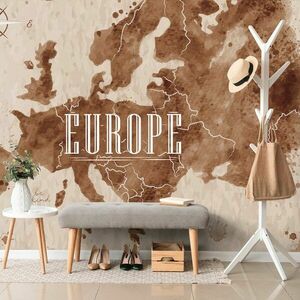 Tapéta retro Európa térkép kép