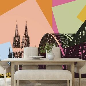 Tapéta Köln város digitális illusztrációja kép
