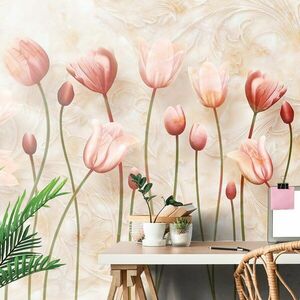 Tapéta rózsaszínű tulipánok kép