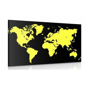 Kép világ térkép sárga színben kép