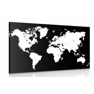 Kép világ térkép fehér színben kép