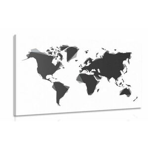 Kép absztrakt fekete fehér világ térkép kép