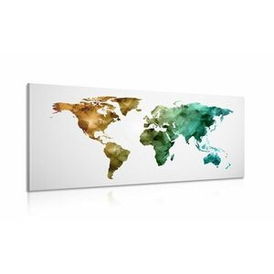 Kép sokszögű színes világ térkép kép