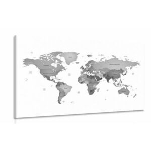 Kép világtérkép fekete fehérben kép