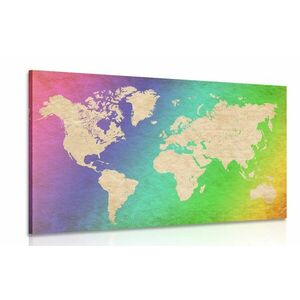 Kép pasztell világtérkép kép
