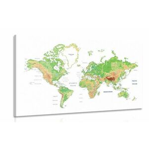 Kép klasszikus világtérkép fehér háttéren kép
