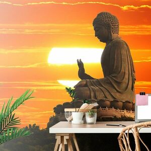 Tapéta Buddha szobor naplementénél kép