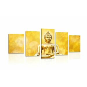 5 részes kép arany Buddha szobor kép