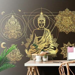 Tapéta arany Buddha kép