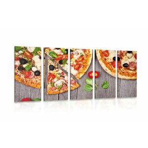 5-részes kép pizza kép