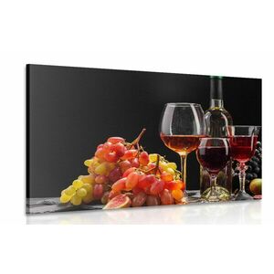 Kép bor és szőlő kép