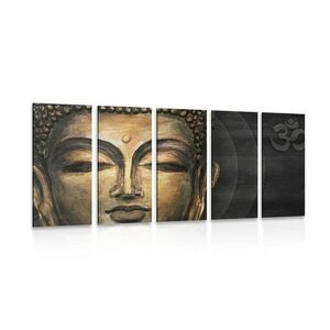 5-részes kép Buddha arc kép