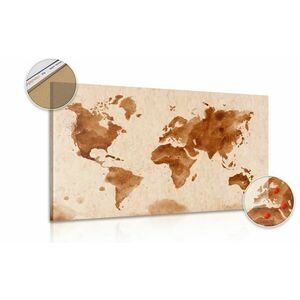 Parafa kép világ térkép retro kivitelben kép