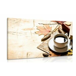 Kép őszi csésze kávé kép