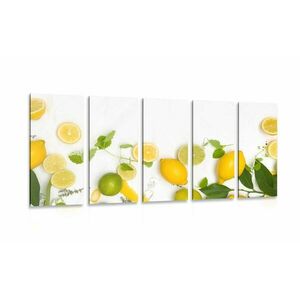 5-részes kép citrusfélek kép