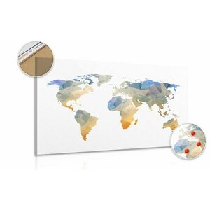 Parafa kép sokszögű világ térkép kép