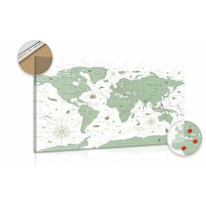 Parafa kép térkép zöld kivitelben kép