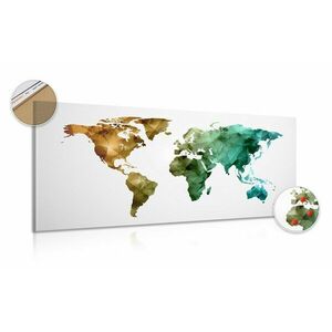 Parafa kép színes sokszögű világ térkép kép