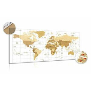 Parafa kép világ térkép bézs színben világos háttéren kép