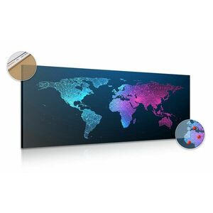 Parafa kép éjjeli világ térkép kép