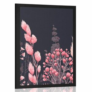 Poszter fű variációi rózsaszínben kép