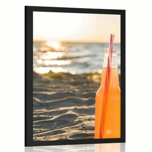 Poszter friss ital a strandon kép