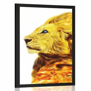Poszter tüzes oroszlán kép
