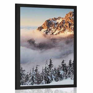 Poszter Óriás hegyek hó takaróban kép