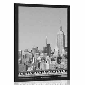 Poszter varázslatos New York fekete-fehérben kép