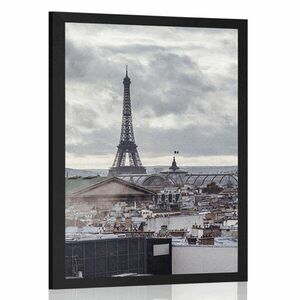 Poszter kilátás Párizsra egy egyszerű utcából kép