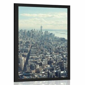 Poszter kilátás nyílik New York bájos belvárosára kép